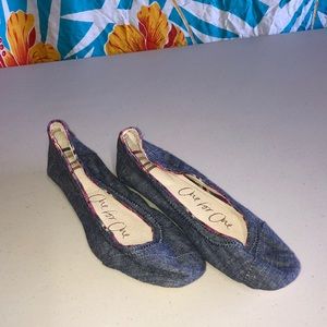 Denim Toms flats